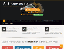 Tablet Screenshot of a-1airportcars.com